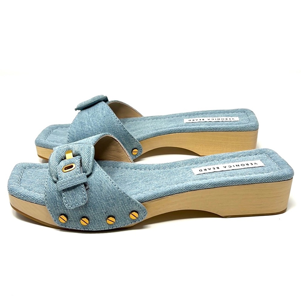 Veronica Beard Blue Sandals